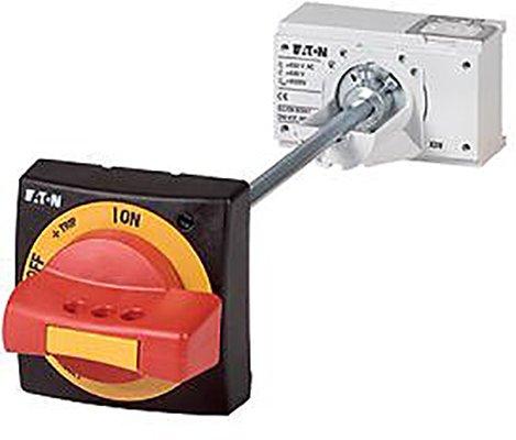 NZM1-XTVDVR, Türkupplungsdrehgriff, rot-gelb für NOT-AUS, Größe 1