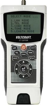 CT-20TDR, Kabeltester CT-20TDR VOLTCRAFT CT-20TDR   Geeignet für geschirmte/ungeschirmte Kabel, CAT3, CAT4, CAT5, CAT5E, CAT6, Coa