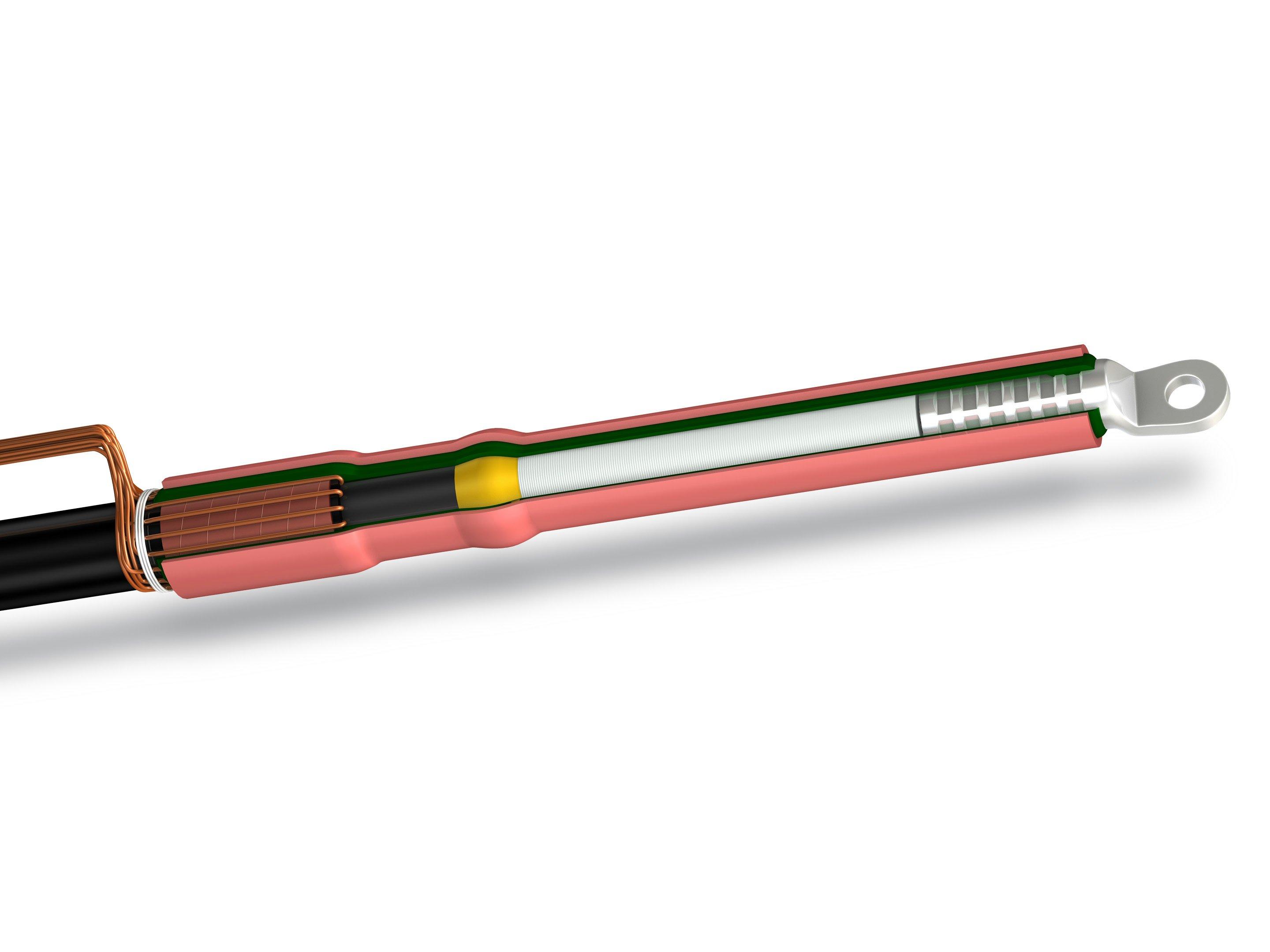 IXSU-F6141-ML-4-13, Endverschluss, 30kV für 1L-Kunststoffkabel 150-240mm² Schraubkabelschuh 13mm