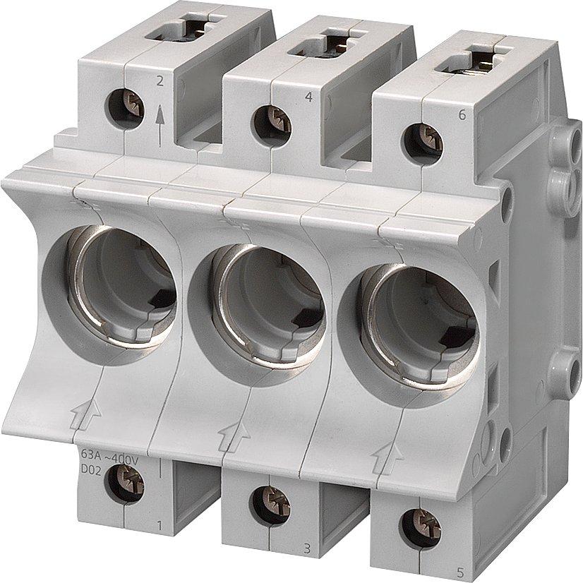 5SG5301, NEOZED, Sicherungssockel, D01, 3-polig, 16 A, Un AC: 400 V, Un DC: 250 V