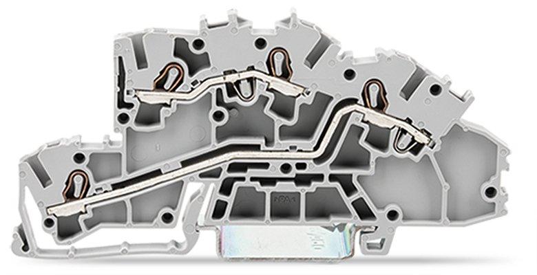 2003-7642, Installationsetagenklemme 4 mm² L/L grau