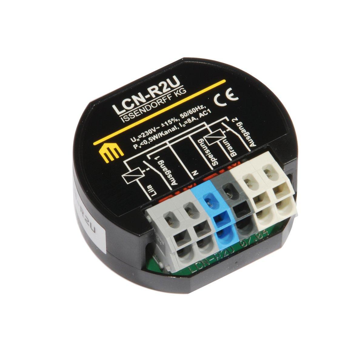 LCN - R2U, Relais 2-fach, 8 A Unterputz für LCN-UPP