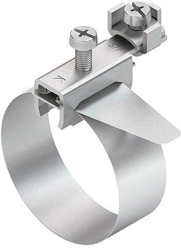 HEBS8-17, Erdungsbandschelle 8 - 17,5 mm Durchmesser