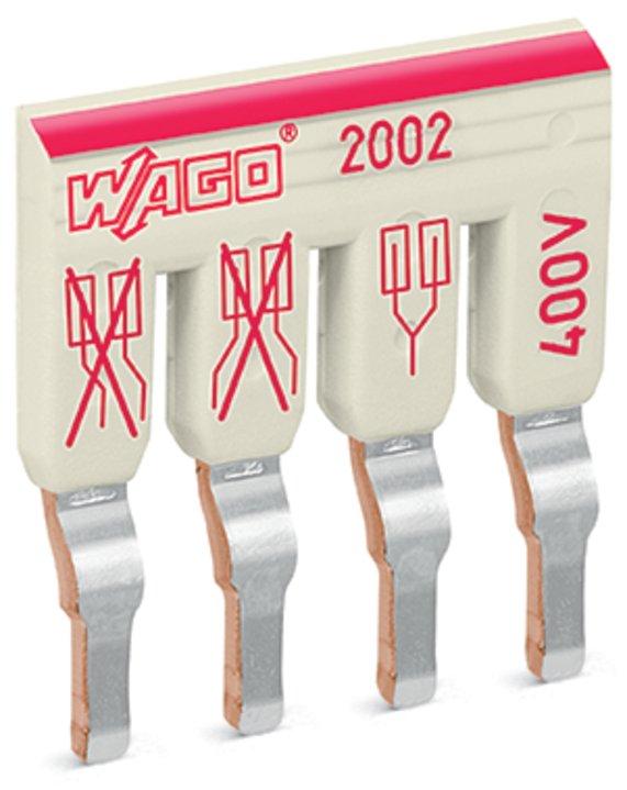 2002-474, Schachtelbrücker 4-fach Nennstrom 25 A lichtgrau