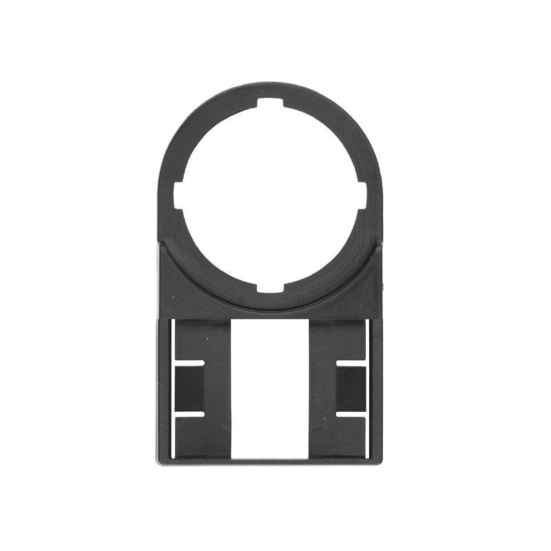 SM-H 27/18 SW, Halter (Gerätemarkierungen), Breite: 27 mm, schwarz, Polyamid 66, Brennbarkeitsklasse nach UL 94: V-2, Einsatztemperaturbereich: -40...100 °C