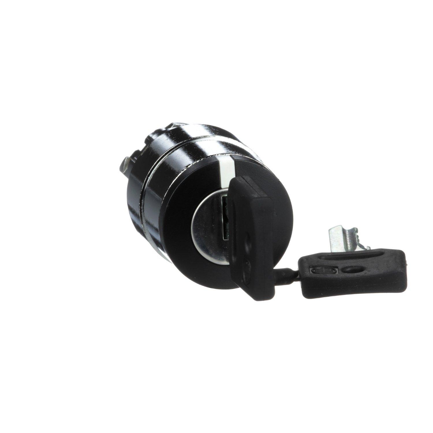 ZB4BG2, Schlüsselschalter, Frontelement, Harmony XB4, Metall, 22mm, schwarz, 2 Stellungen, rastend