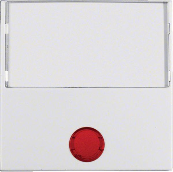 16968989, Wippe mit 5 beiliegenden Linsen und großem Beschriftungsfeld polarweiss, glänzend