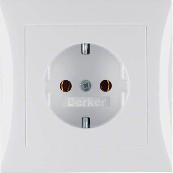 47428989, Steckd. SCHUKO m Abdeckplatte S.1/B.x pw