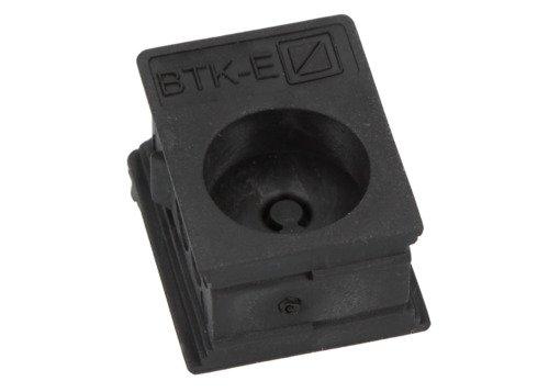 BTK/E: Schwarz, Für Leitungen mit Stecker-Kabeldurchführungsleiste KDL/E-BTK/E: Schwarz