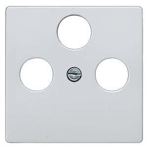 5TG1252-2, DELTA i-system Abdeckplatte für TV/RF/SAT 3-Loch, aluminiummetallic