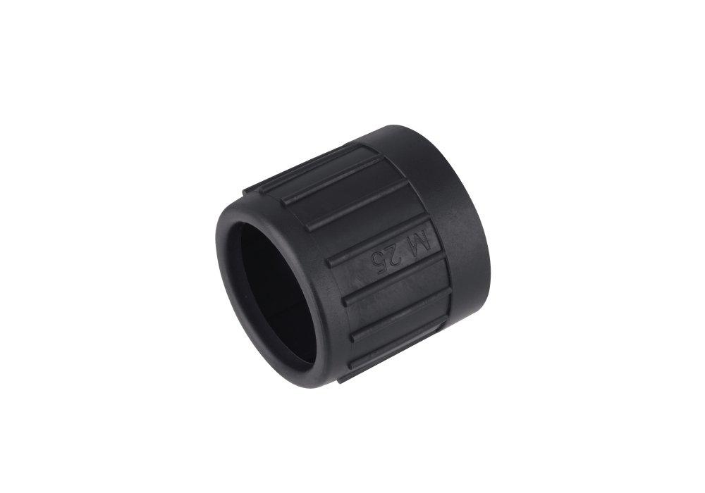 E-Ku-E 16 schwarz UV-Beständig, Kunststoff-Endtülle, schwarz,