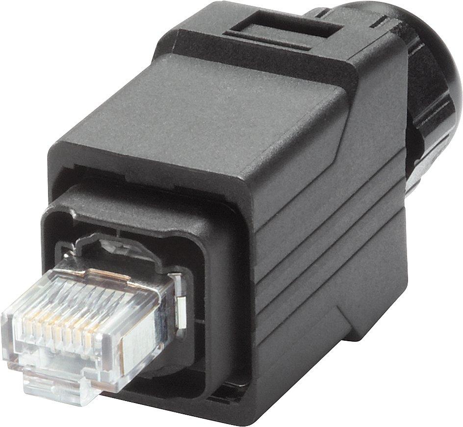6GK1901-1BB10-6AA0, IE RJ45 Plug PRO, Push Pull IP65 Stecker zur vor-Ort-Montage