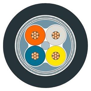 6XV1871-2L, IE FC TP Food Leitung,2 x ohne,2x2,Cat5e,Halogenfrei,PE,robust