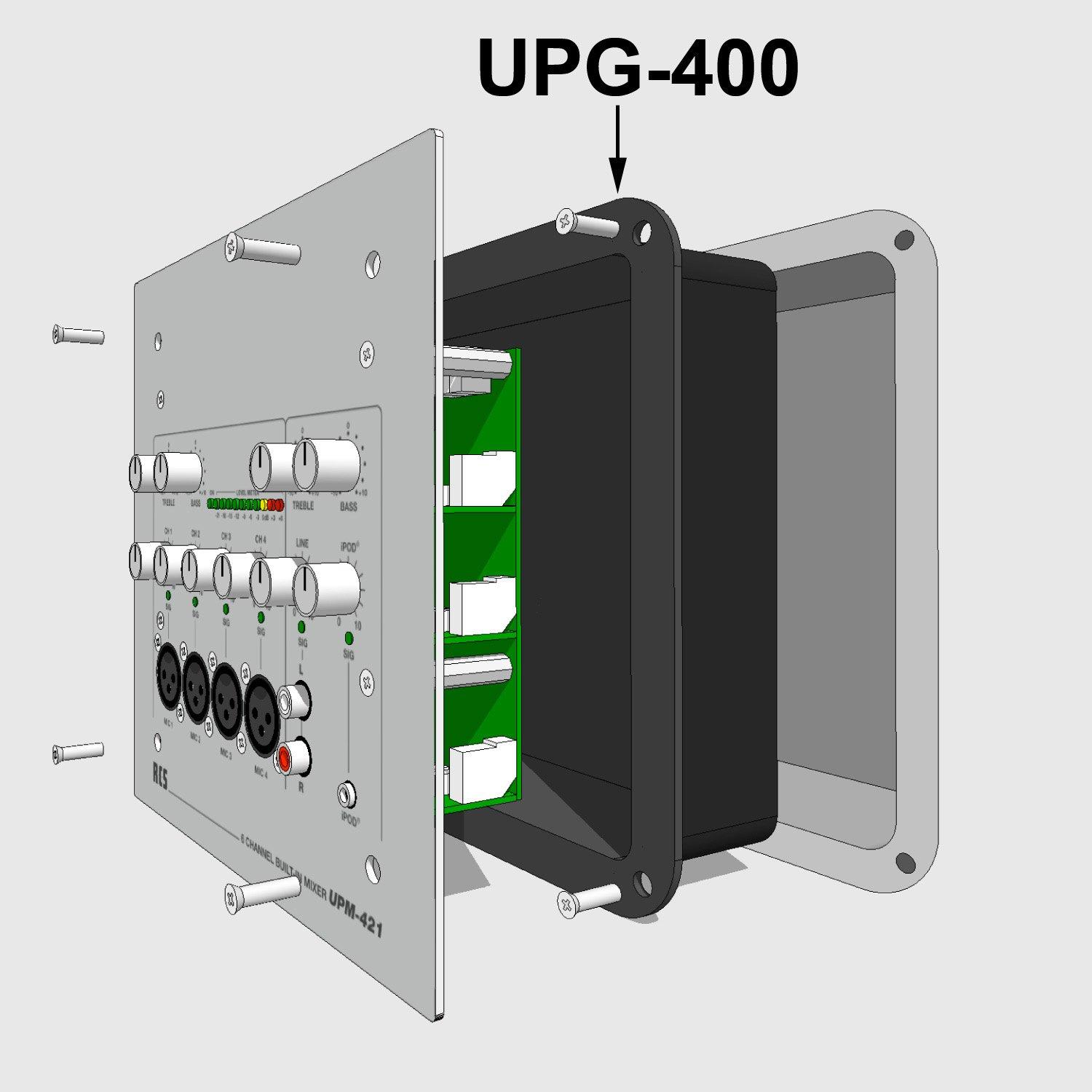 UPG-400, Unterputzgehäuse, (für PWM-101&nbsp;B und UPM-431&nbsp;B)