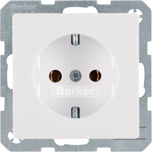 47436089, Steckdose SCHUKO Q.x polarweiß samt