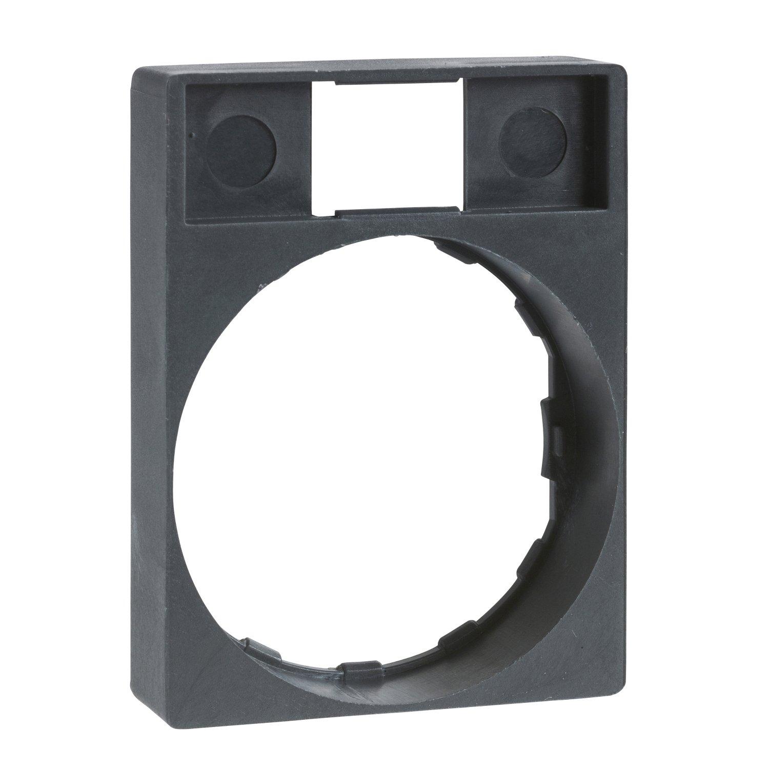 ZBZ34, Schildträger 30x40mm o. Schild, für Ø 22 Geräte m. rundem Frontelement