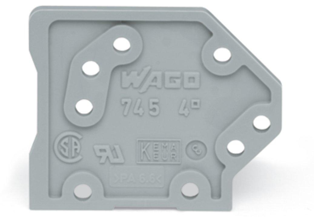 745-100, Abschlussplatte 1,5 mm dick grau