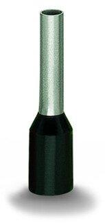 216-204, Aderendhülse Hülse für 1,5 mm² / AWG 16 mit Kunststoffkragen schwarz