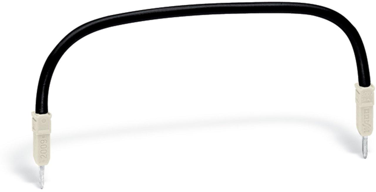 2009-414, Steckbarer Leitungsbrücker L = 110 mm Leitungsquerschnitt 1,5 mm² schwarz