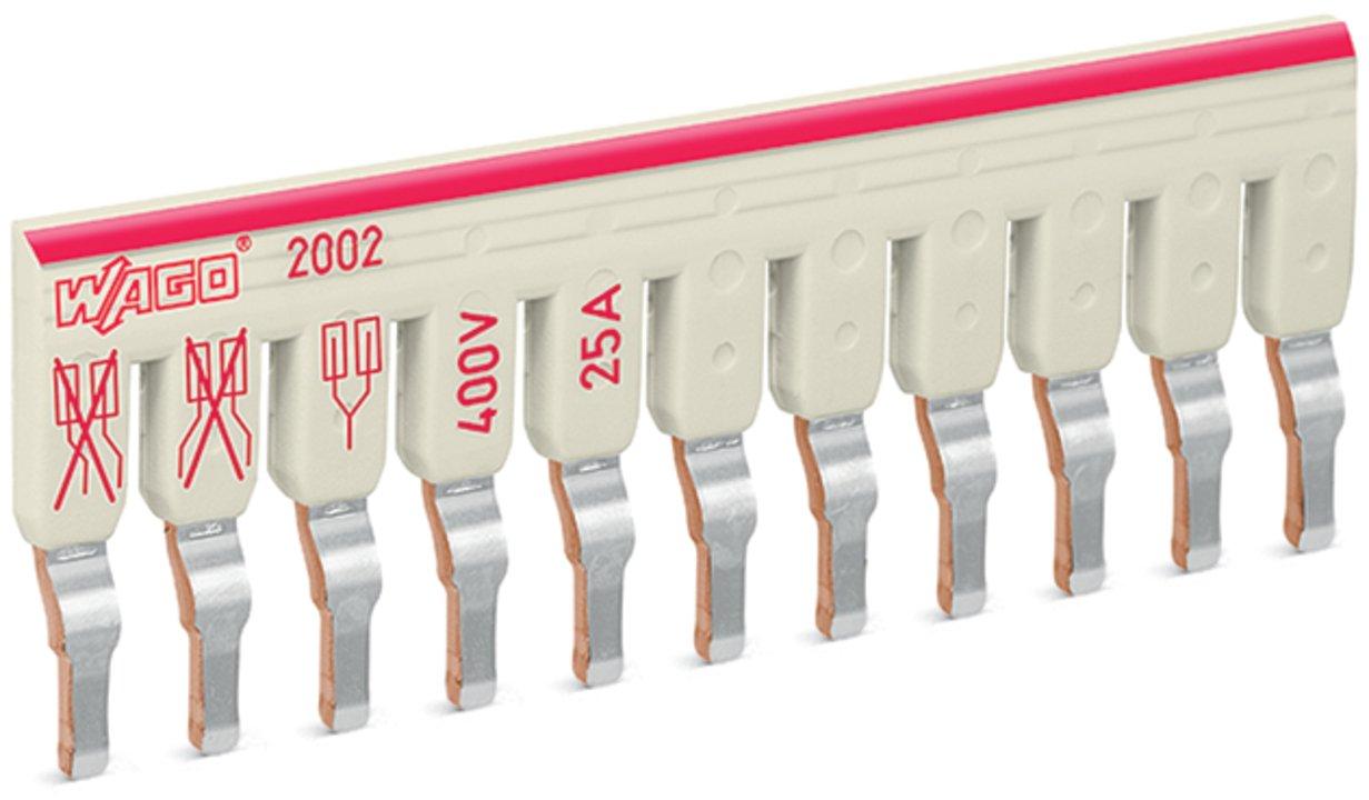 2002-481, Schachtelbrücker 11-fach Nennstrom 25 A lichtgrau