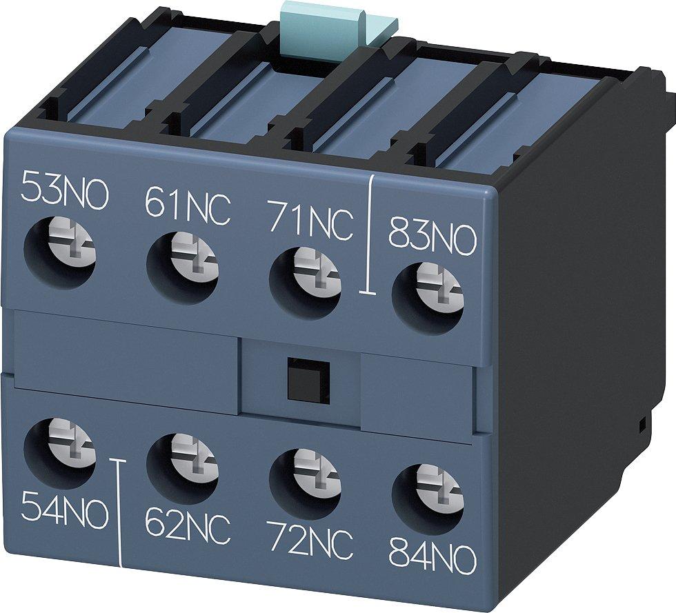 3RH1921-1XA22-0MA0, Hilfsschalter 2NO+2NC, Ordnungsziffern 5-8, DIN EN50012, 4pol.