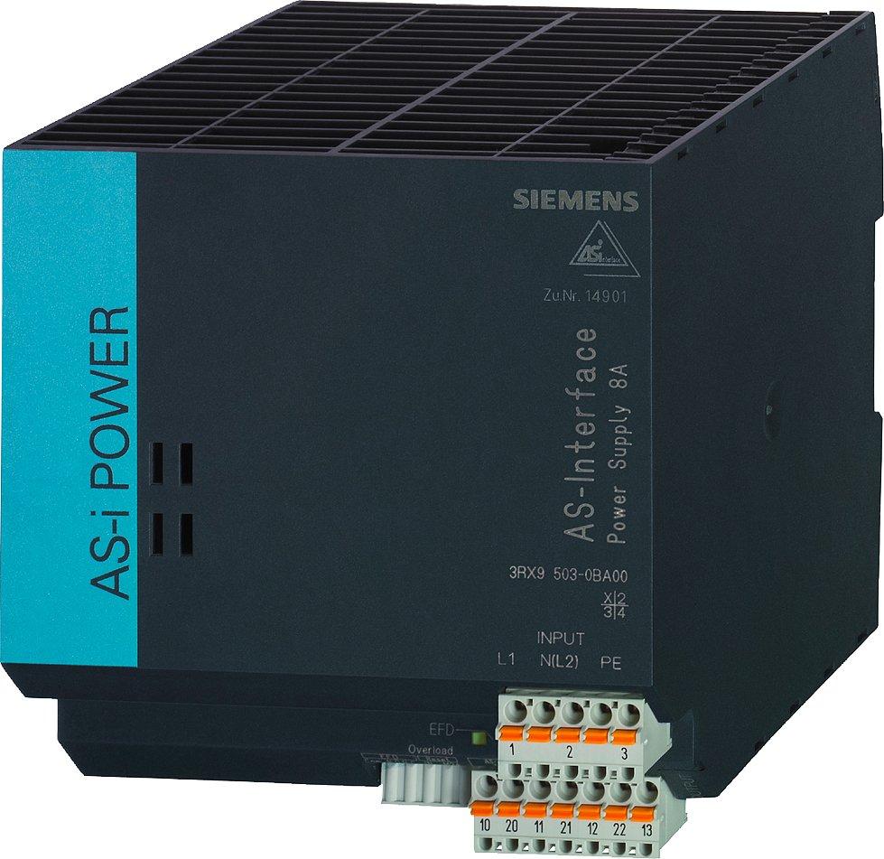 3RX9503-0BA00, AS-I Power 8A AC120V/230-500V IP20, AS-I Netzteil, in:AC120V/230V-500V