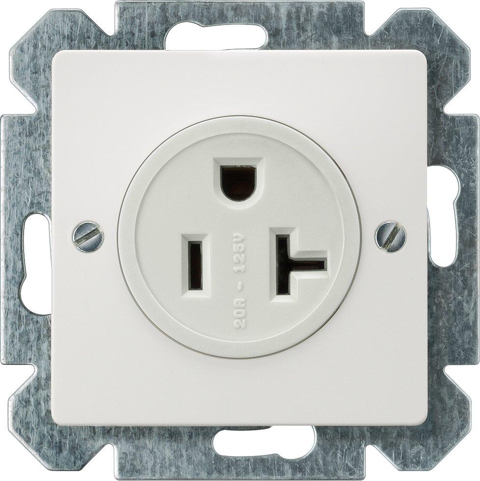 5UB1534, DELTA i-system NEMA Steckdose 2-polig+E, titanweiß