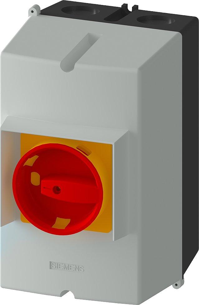 3RV1923-1GA01, Aluguss-Aufbaugeh. IP65, Einbaubreite 72mm, PE-Klemme