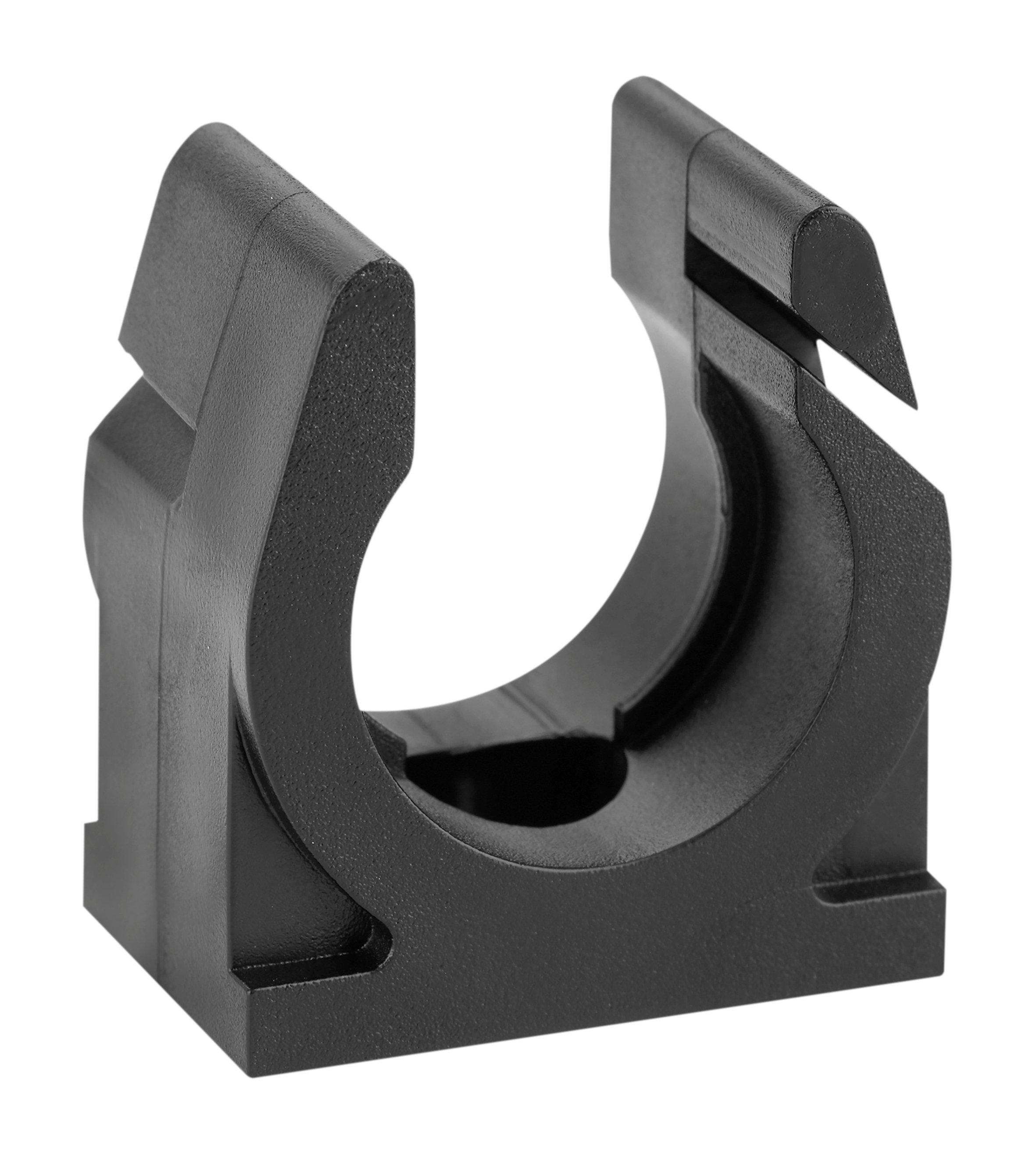 COS Typ 10 schwarz, Befestigungsschellefür teilbare Wellrohre mit Rippe