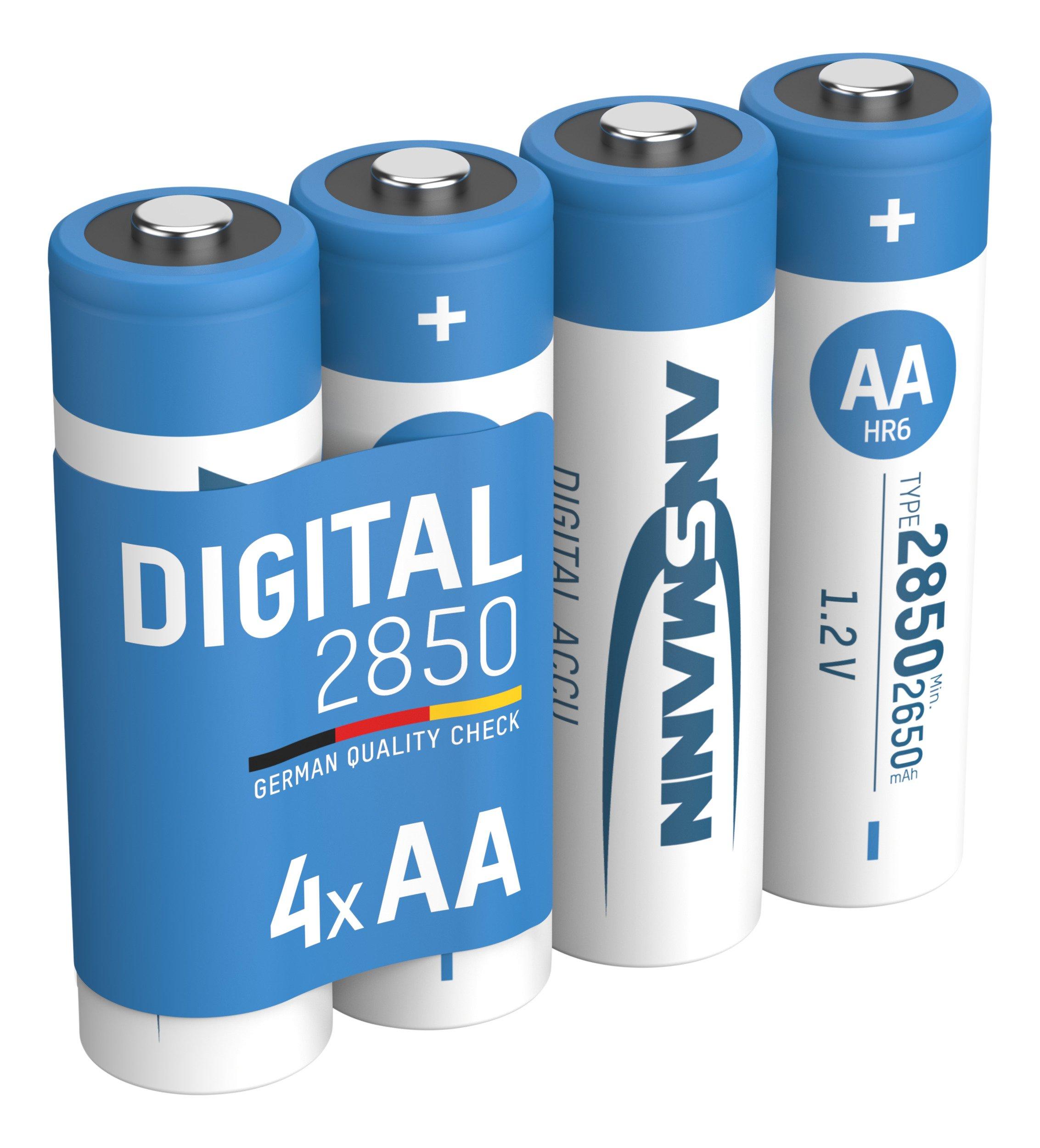 NIMH-1.2V-AA2850-DI, Nickel-Metallhydrid-Akku Mignon AA / 1,2 V - Hochleistungsakku für mehr Energie