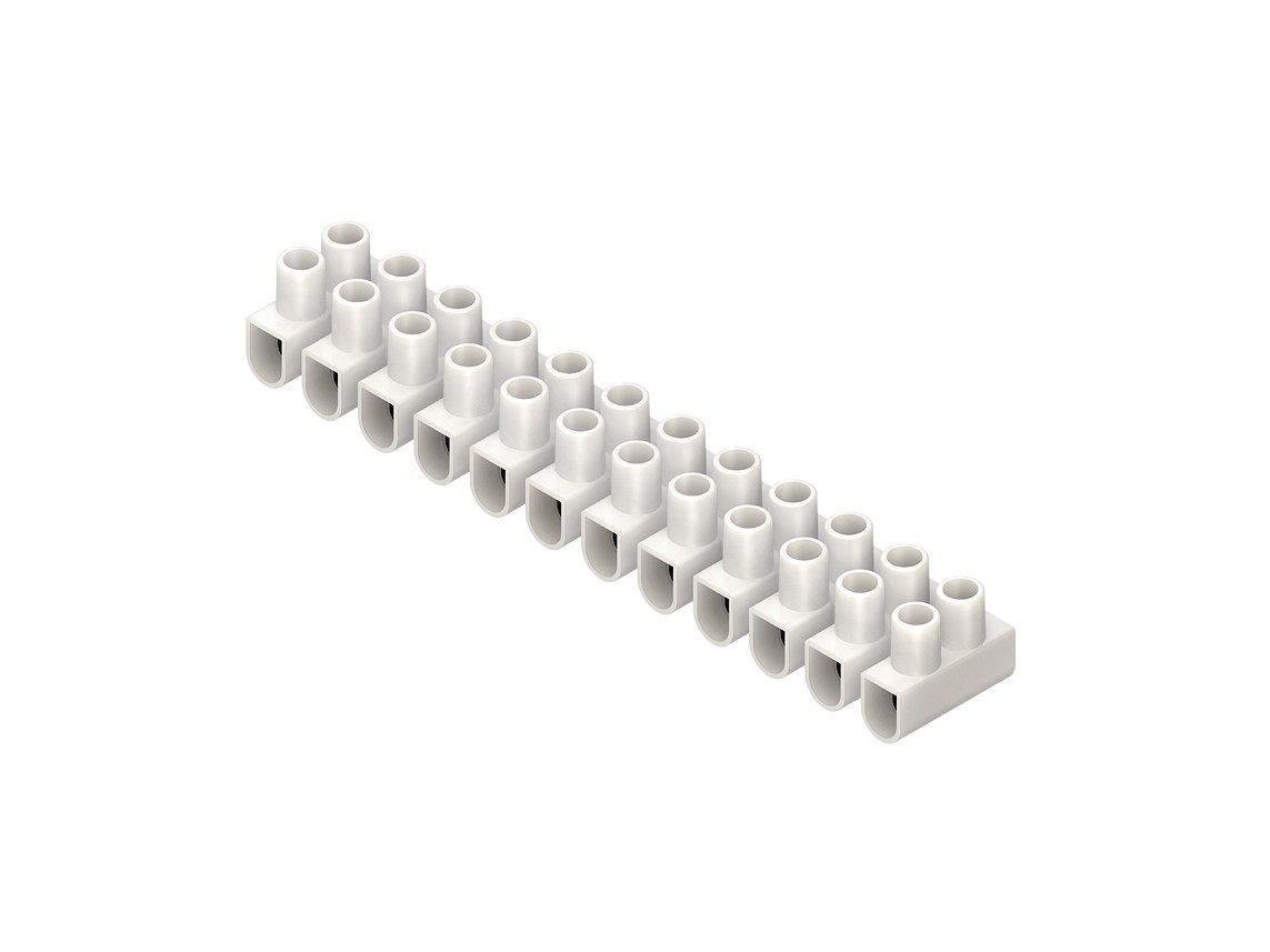 135.3, Anschlussklemme, 20,5x25x174,5 mm, Klemmbereich 4,0-16,0 mm², Kunststoff PP, Farbe weiß