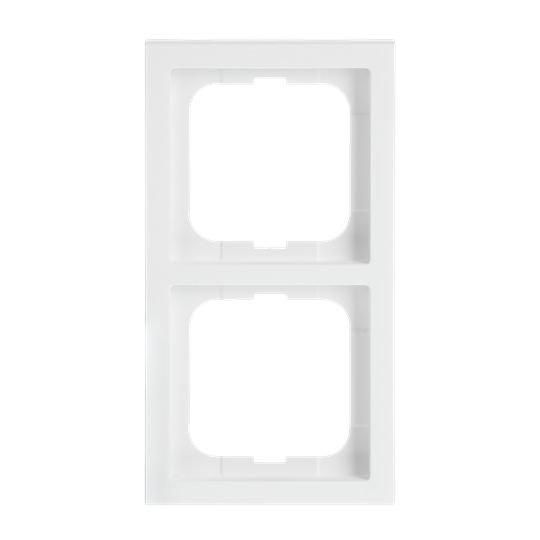 1722-884K, Abdeckrahmen 2-fach studioweiß matt - future® linear - matt