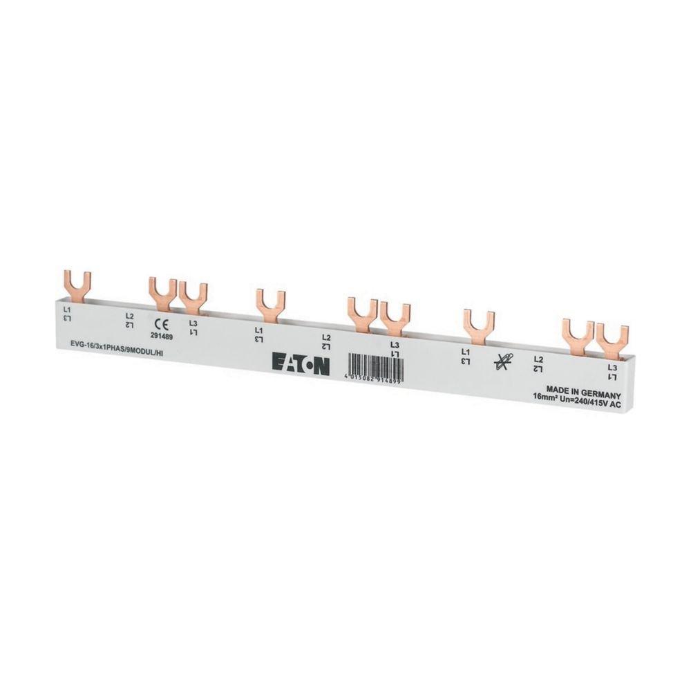 EVG-16/3X1PHAS/6MODUL/HI, EV Sammelschienen 3Ph., 8,5HP, für Hilfsschalter