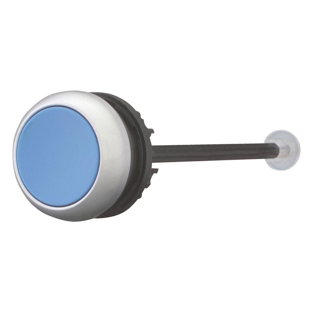 M22-DZ-B, Entsperrungstaste, blau, Frontring Titan