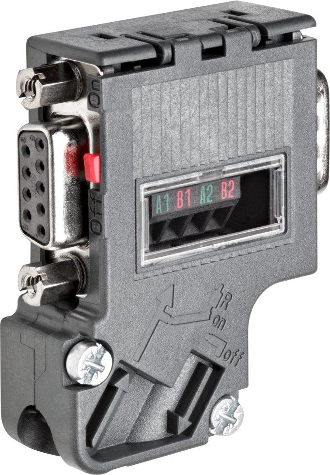 6ES7972-0BB42-0XA0, SIMATIC DP PROFIBUS-Stecker RS 485, Schraube, mit PG-Buchse, 35°