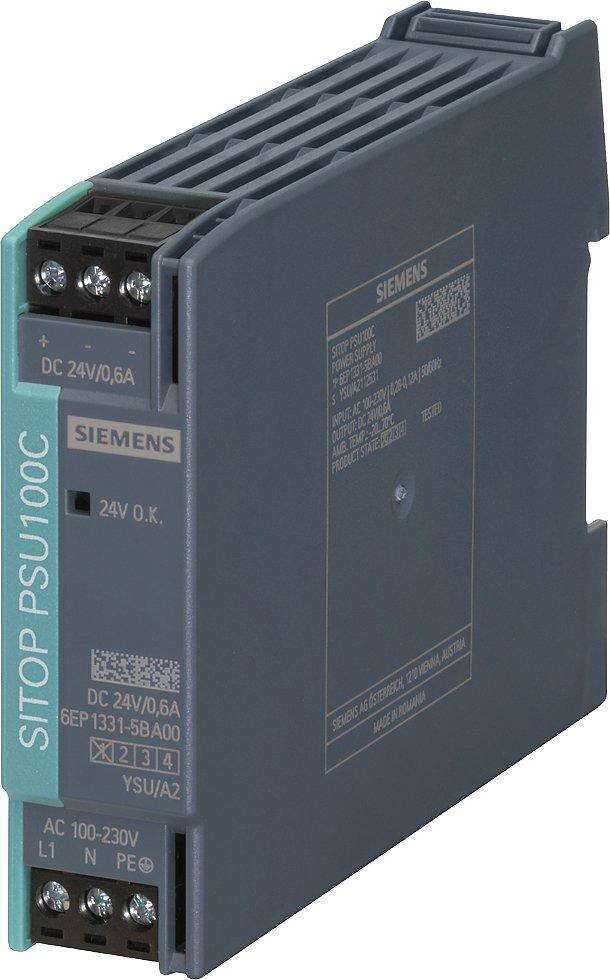 6EP1331-5BA00, Stromversorgung SITOP PSU100C, 1-phasig DC 24 V/0,6 A