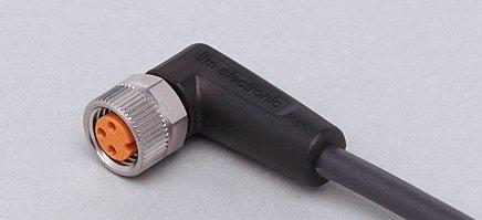 ADOAF032MSS0010H03, Anschlusskabel mit Buchse, PNP, 10 m, PUR, Gehäusewerkstoffe Gehäuse: TPU schwarz transparent, Dichtung: FKM, IP 65, IP 67, IP 68, IP 69K, Silikonfrei