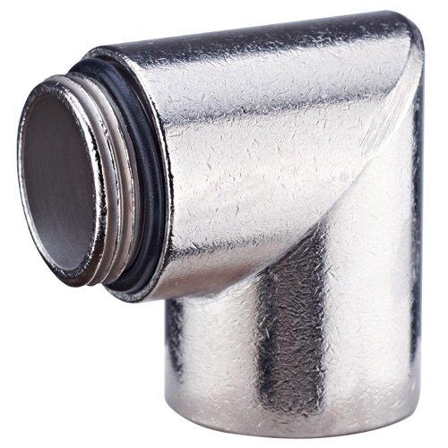 WIC-M, M25, Anschlusswinkel, Messing vernickelt, Innen- und Außengewinde M 25 x 1,5