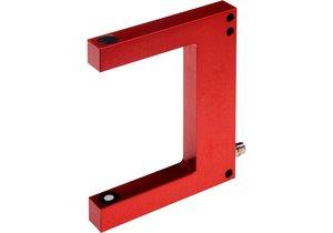 UG800170, Sensor Ultraschall, Gabel, 100x13x80mm, Gabelweite 74mm, 18-30V DC, PNP NO, M8-Steckverbinder, IP67, Aluminium, LED