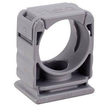 RQHG, AD13,0, Halter inkl. Deckel für Wellschlauch, grau AD 13,0