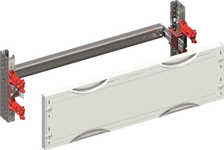 MF183, Kabelabfangschienen-Modul 1RE / 1FB, CombiLine-Modul, montiert
