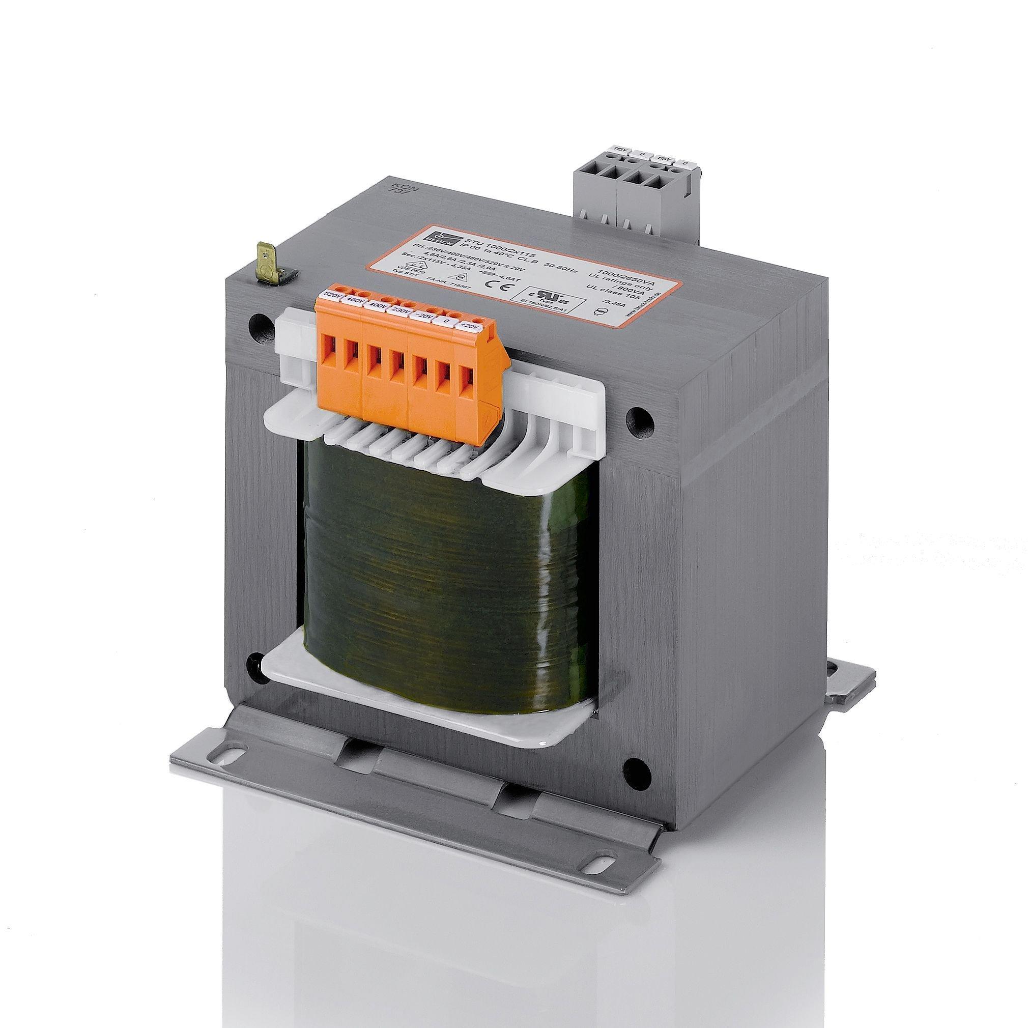 STU 630/24, Steuer-, Sicherheitstrafo • 1ph • 630 VA • IN: 230-520 Vac • OUT: 24 Vac