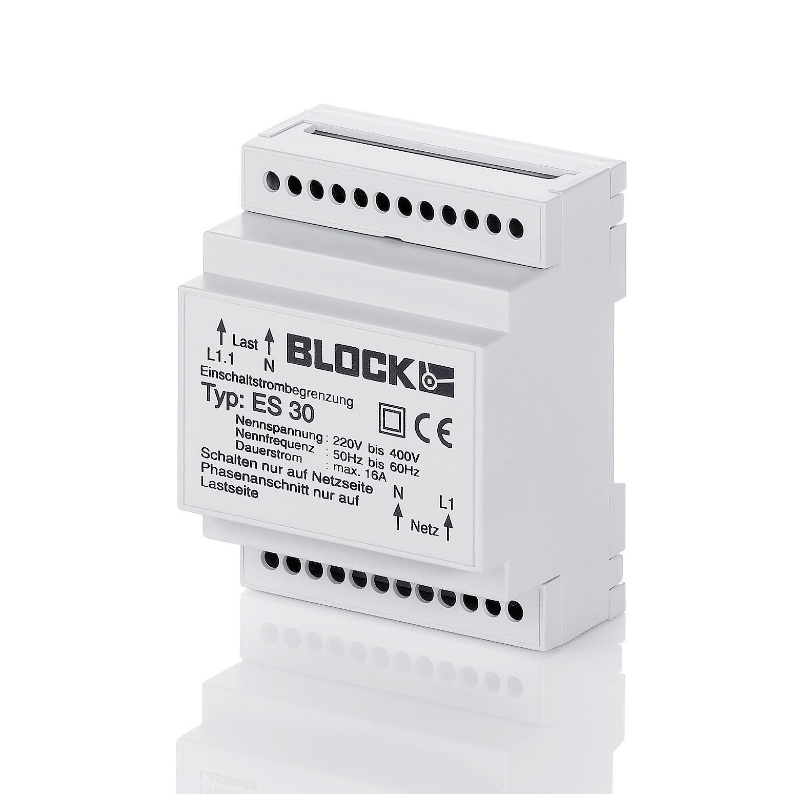 ES 30, Einschaltstrombegrenzer • 220 - 400 Vac • 16 A • 3,75
