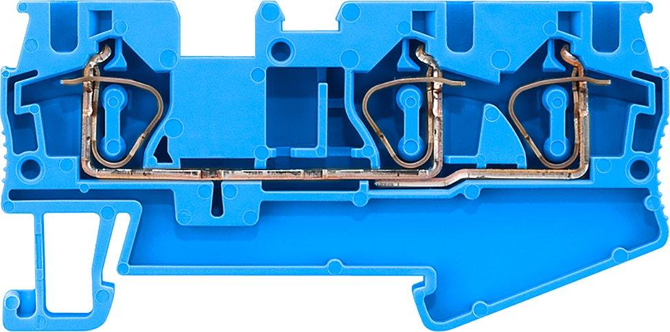 8WH2003-0AG01, Durchgangsklemme mit Zugfederanschluss, 3 Anschlussstellen