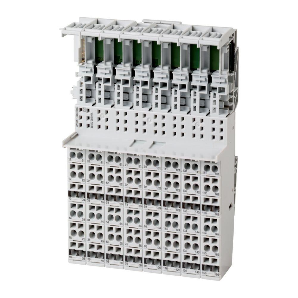 XN-B6T-SBCSBC, Basismodul Block XI/ON, Zugfeder, 6 Anschlussebenen, Verbindung zur C-Schiene