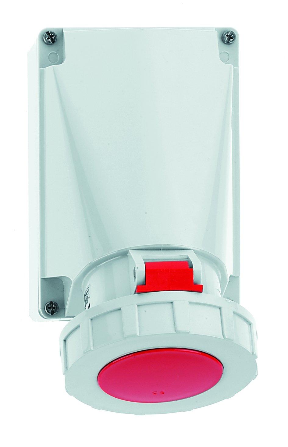 HCWD63 IP67, Wandsteckdose 63A 5p 400V 6h IP67