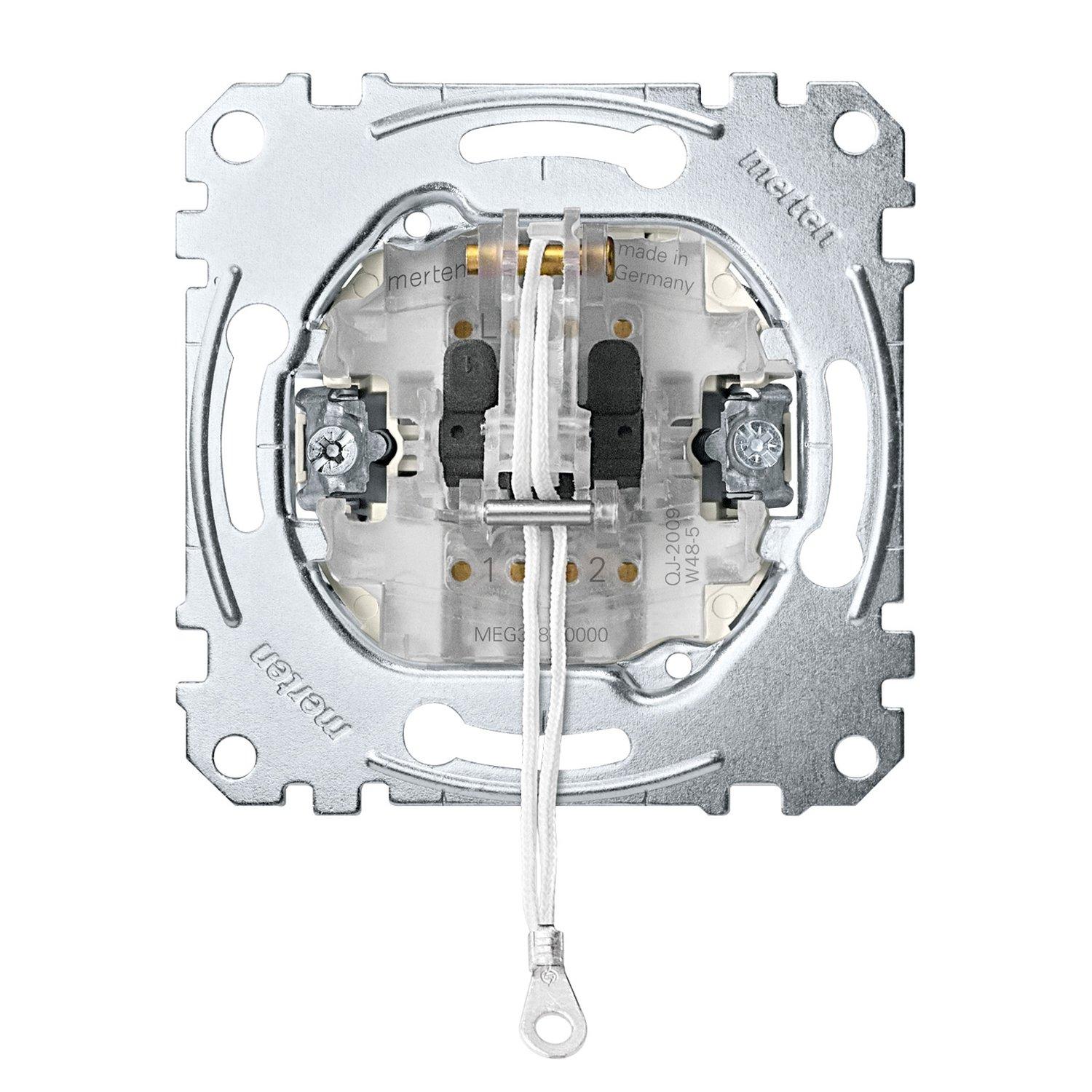 MEG3186-0000, Zug-Wechselschalter-Einsatz, 1-polig, 10 AX, AC 250 V, Steckklemmen