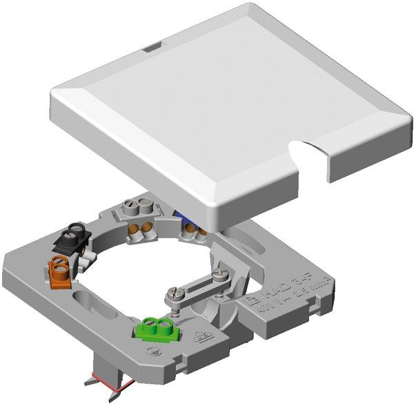 HAD 3-F, Herdanschlussdose komfort unterputz