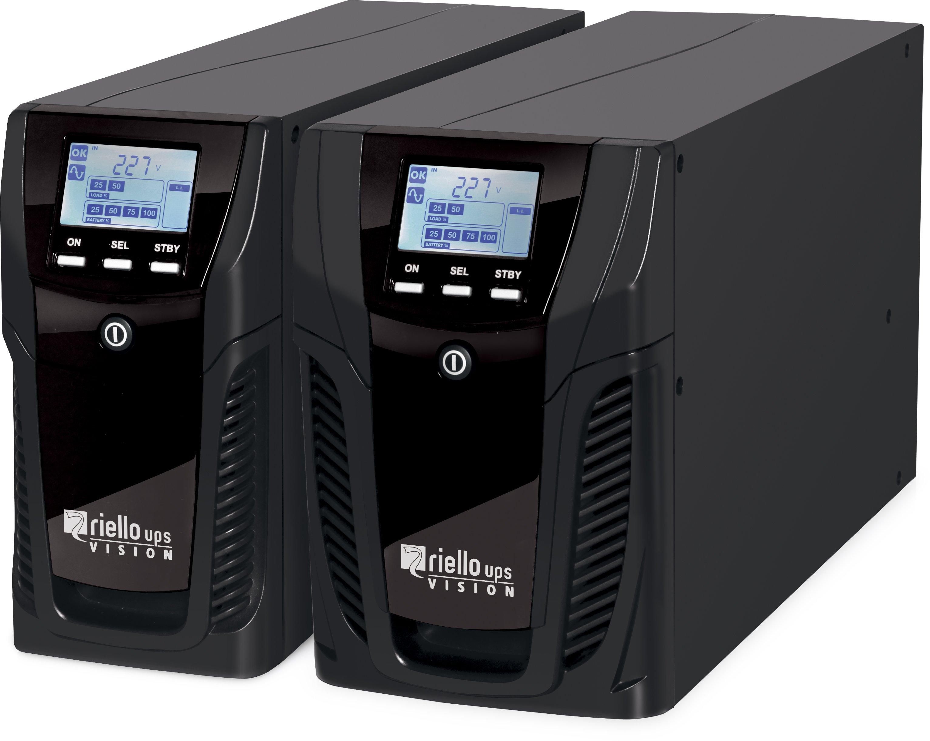 VST 1500, 1500VA Line-Interaktive USV-Anlage, Überbrückungszeit bei 100% / 70% / 50% Auslastung: 7 Min./ 17 Min./ 19 Min. (Typ VI-SS-311 nach IEC 62040-3) mit L