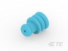 SINGLE WIRE SEAL FOR J.P.T.CON, Einzeldrahtdichtung für J.P.T.CON, blau, Hohlraumdurchmesser 5,2 mm